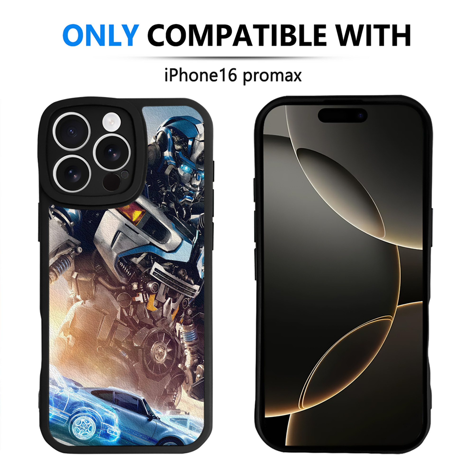 （画像用） Transformers トランスフォーマー 【iPhone 16シリーズ対応】シリコンスマホケース（レザー調） 材質：シリコン